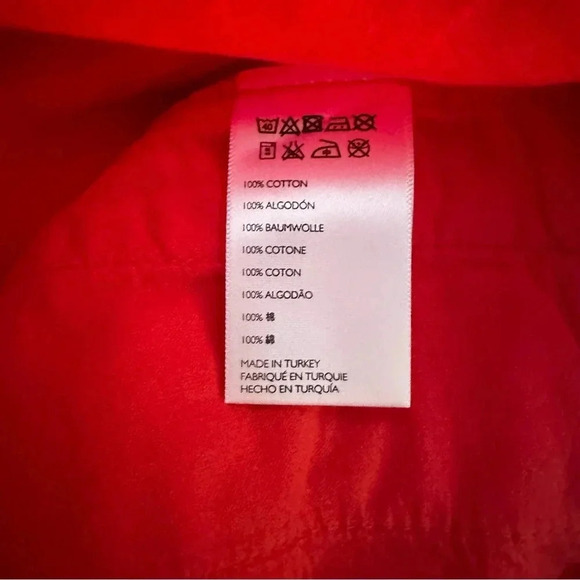 BDG Urban Outfitters Twill Frayed Mini Skirt red size M - Picture 6 of 10